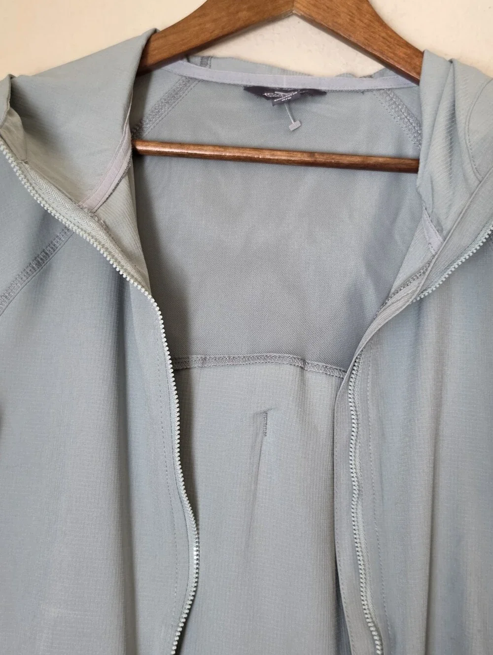 Eddie Bauer Outdoor Jacket Womens Medium Olive Green Full Zip Gorpcore (Flaw)